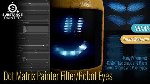 Dot Matrix Substance Painter Filter