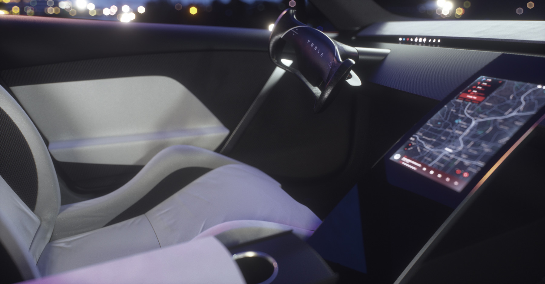 Velislav Slavov Tesla Roadster Interior 3D Model & Physics Rig