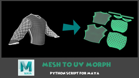 [Maya] Mesh To UV Morph