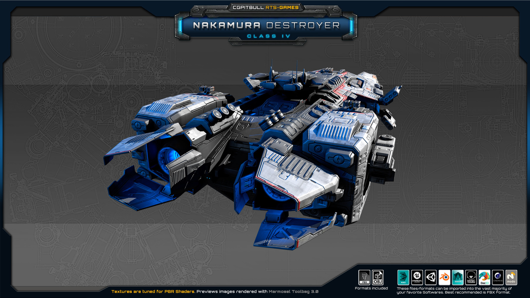 CGPitbull - GrafxBOX - RTS Games - Nakamura Destroyer - Class IV