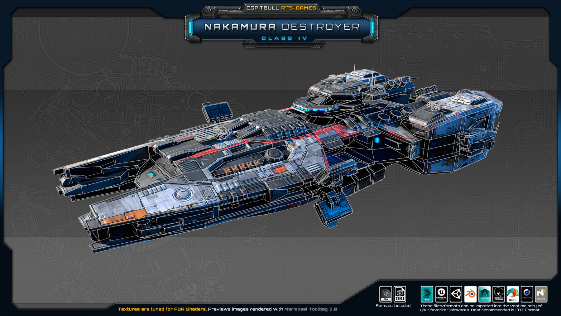 CGPitbull - GrafxBOX - RTS Games - Nakamura Destroyer - Class IV