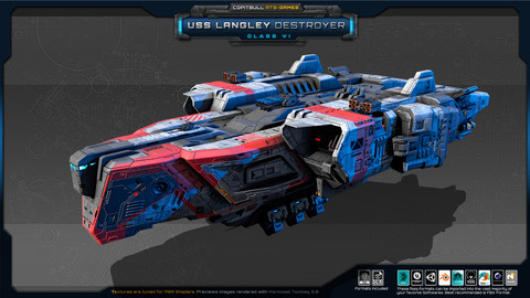 RTS Games - USS-Langley - Destroyer Class VI