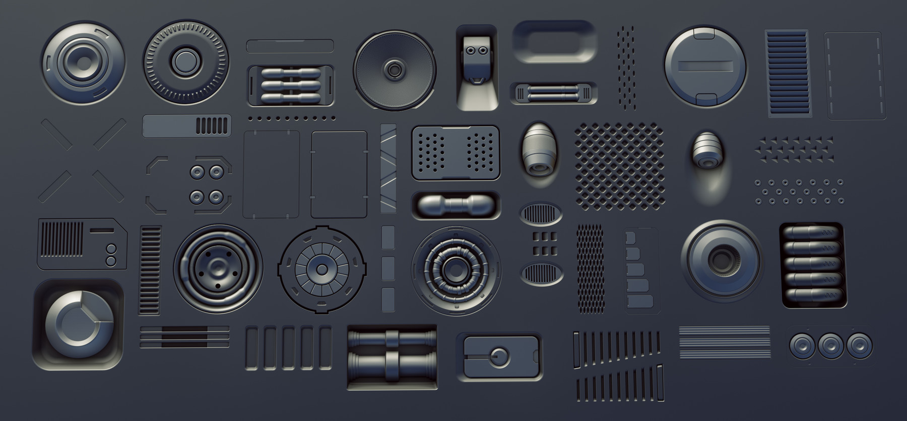 350 Sci-Fi alpha decal pack (Decal Machine Ready) - Blender Market