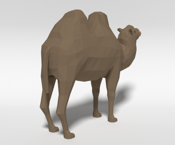 ArtStation - Low Poly Cartoon Bactrian Camel | Resources