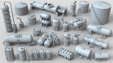 Industrial Tanks - part-2 - 25 pieces