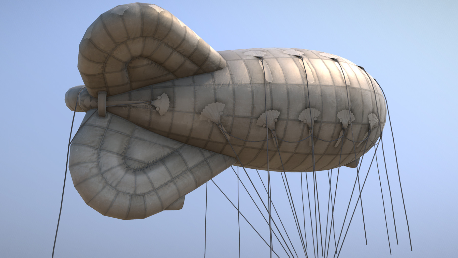 ArtStation - WW2 Barrage Balloon 01 | Game Assets