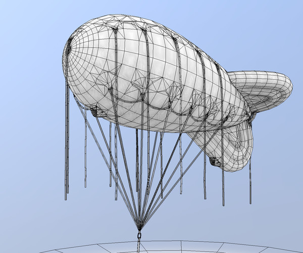 ArtStation - WW2 Barrage Balloon 01 | Game Assets