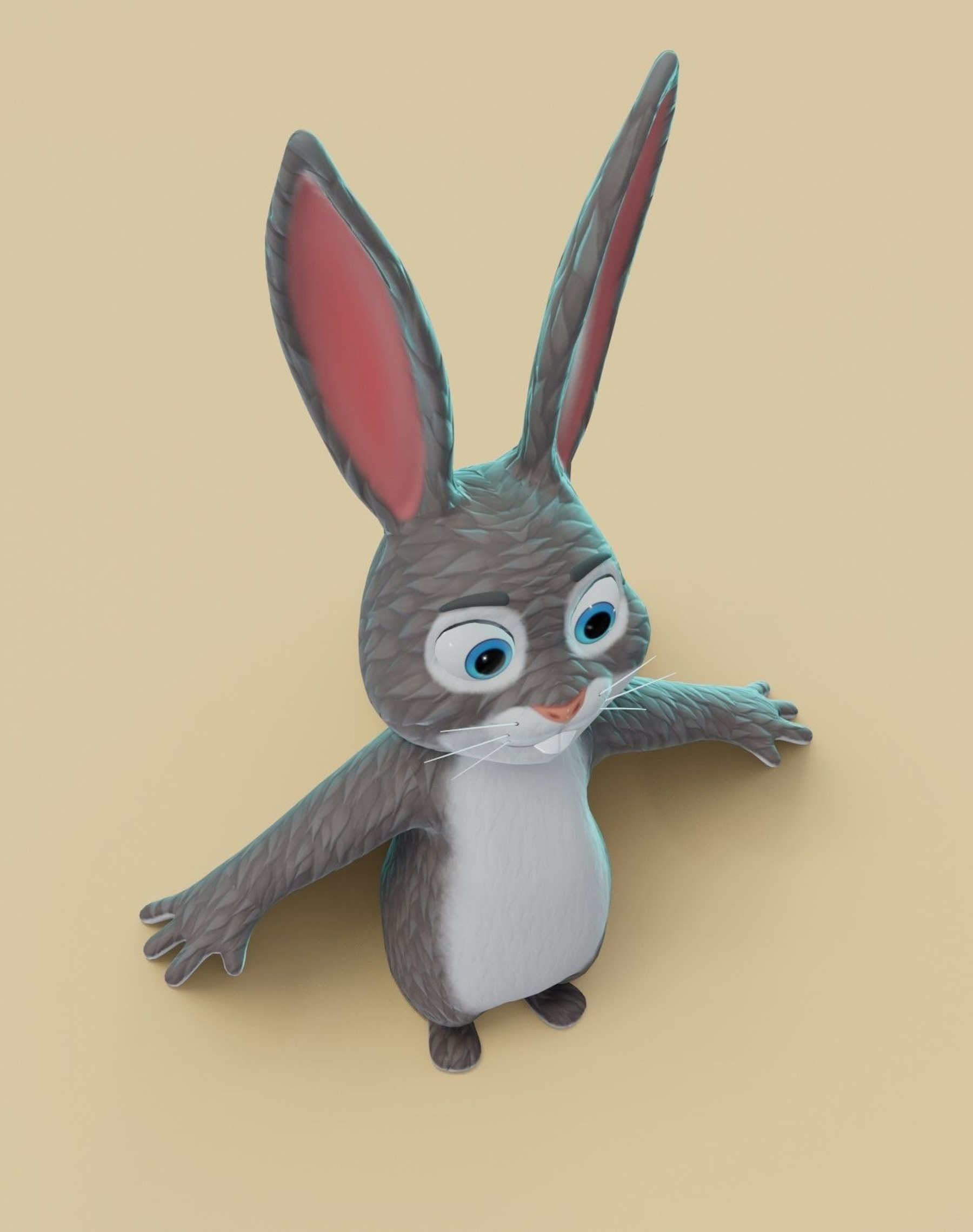 ArtStation - Cartoon Bunny 3D Model | Game Assets