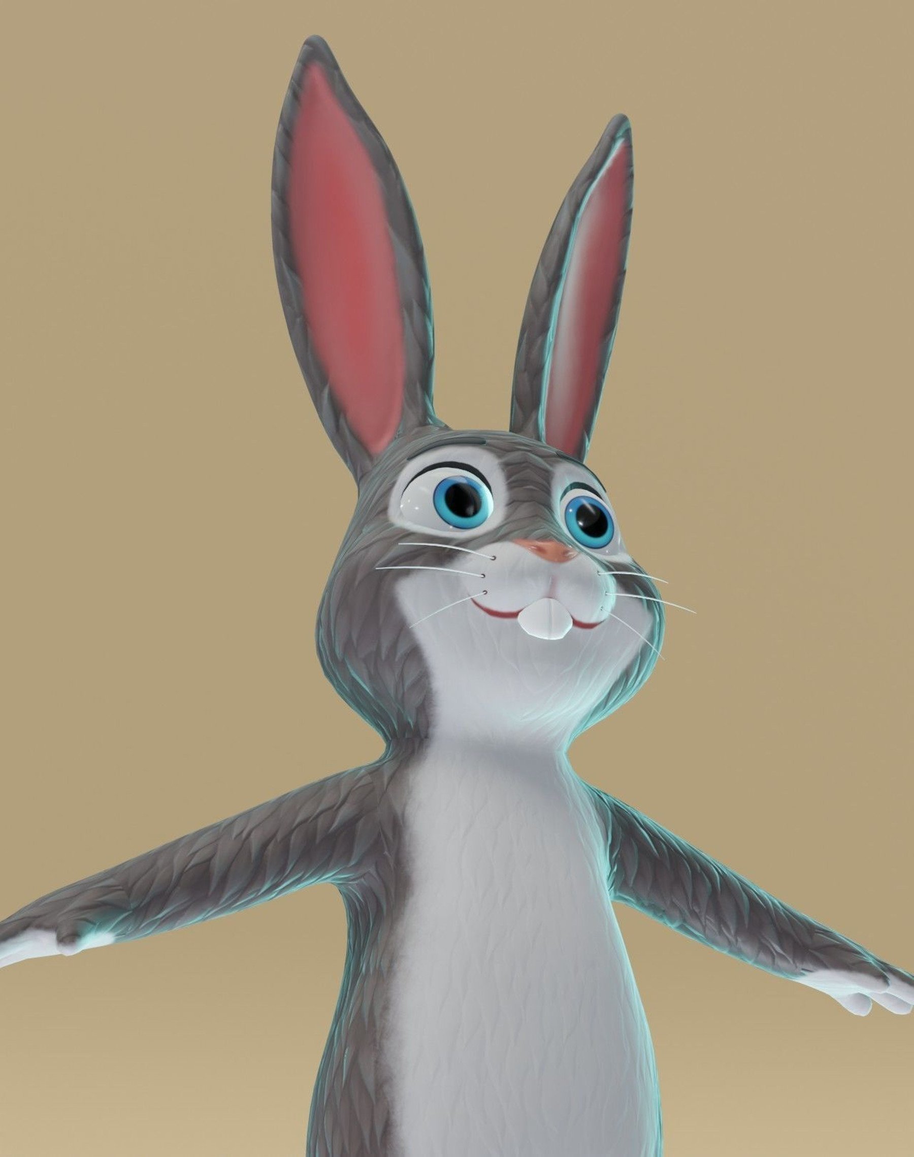 ArtStation - Cartoon Bunny 3D Model | Game Assets