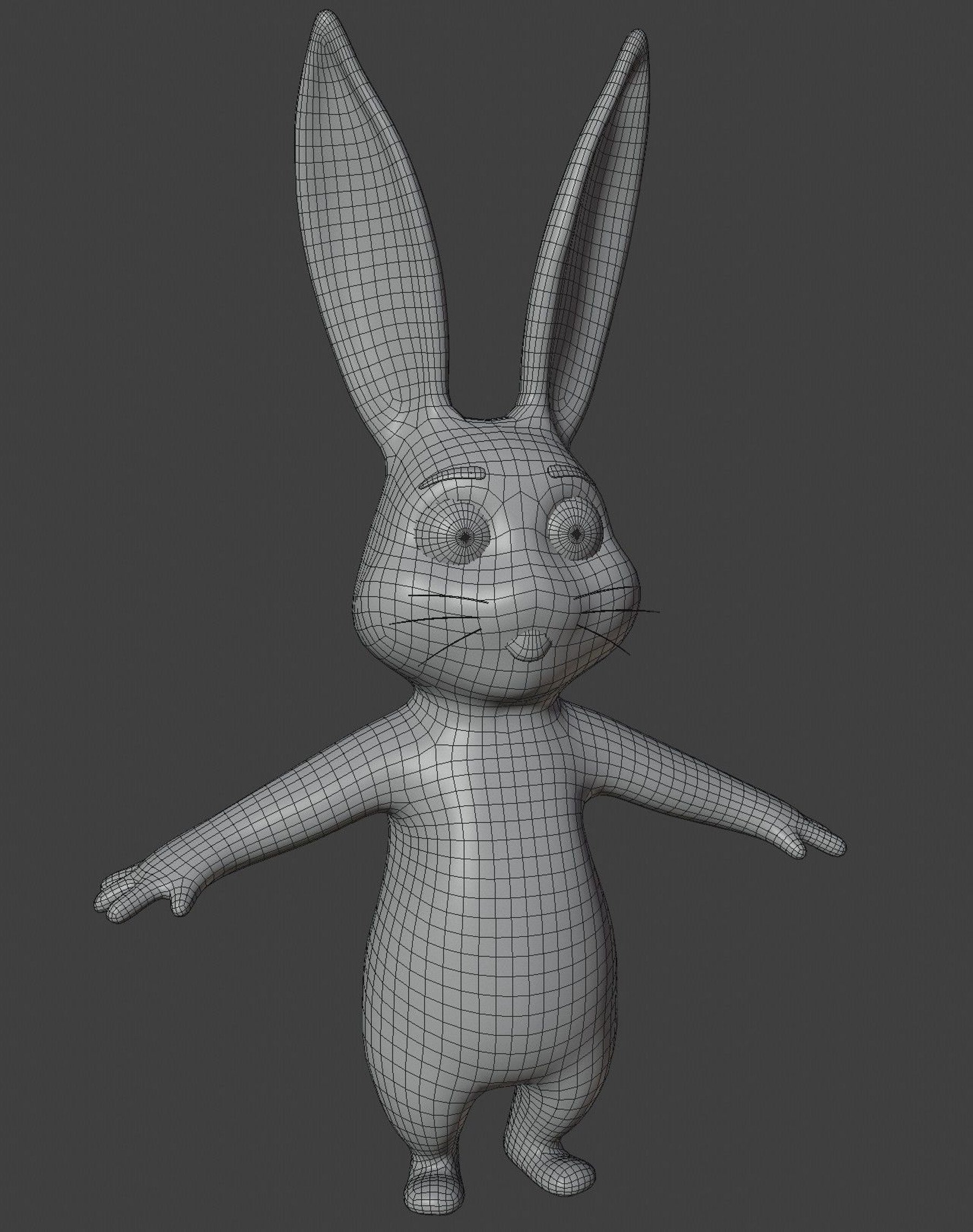 ArtStation - Cartoon Bunny 3D Model | Game Assets