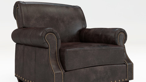 Landry leather armchair