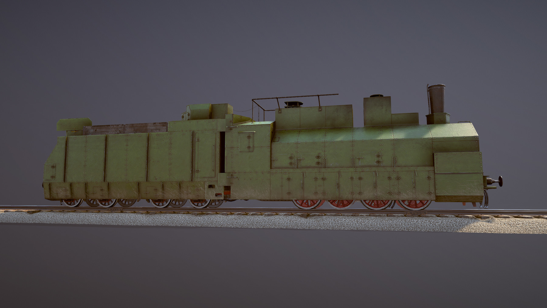 ArtStation - Armored Train PR-35 Locomotive | Resources