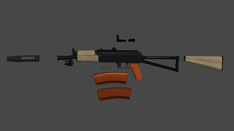 ak 74u [blender file]