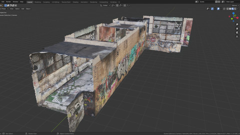 Abandoned building - Photoscanned 3D model