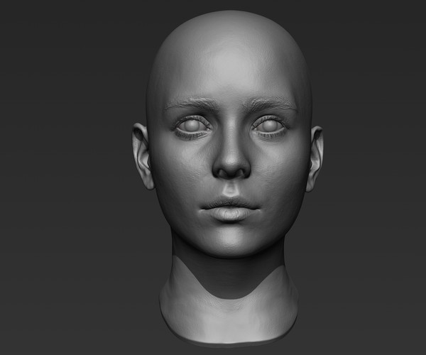 ArtStation - 3d Printable Female Head 3 | Resources