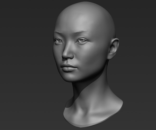 ArtStation - 3d Printable Female Head 8 | Resources