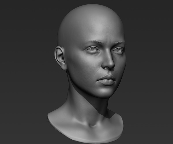 ArtStation - 3d Printable Female Head 9 | Resources