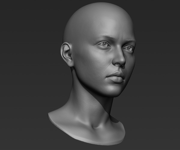 ArtStation - 3d Printable Female Head 9 | Resources