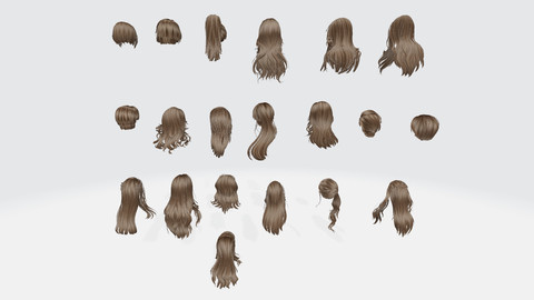 Female hair Collection Pack 1