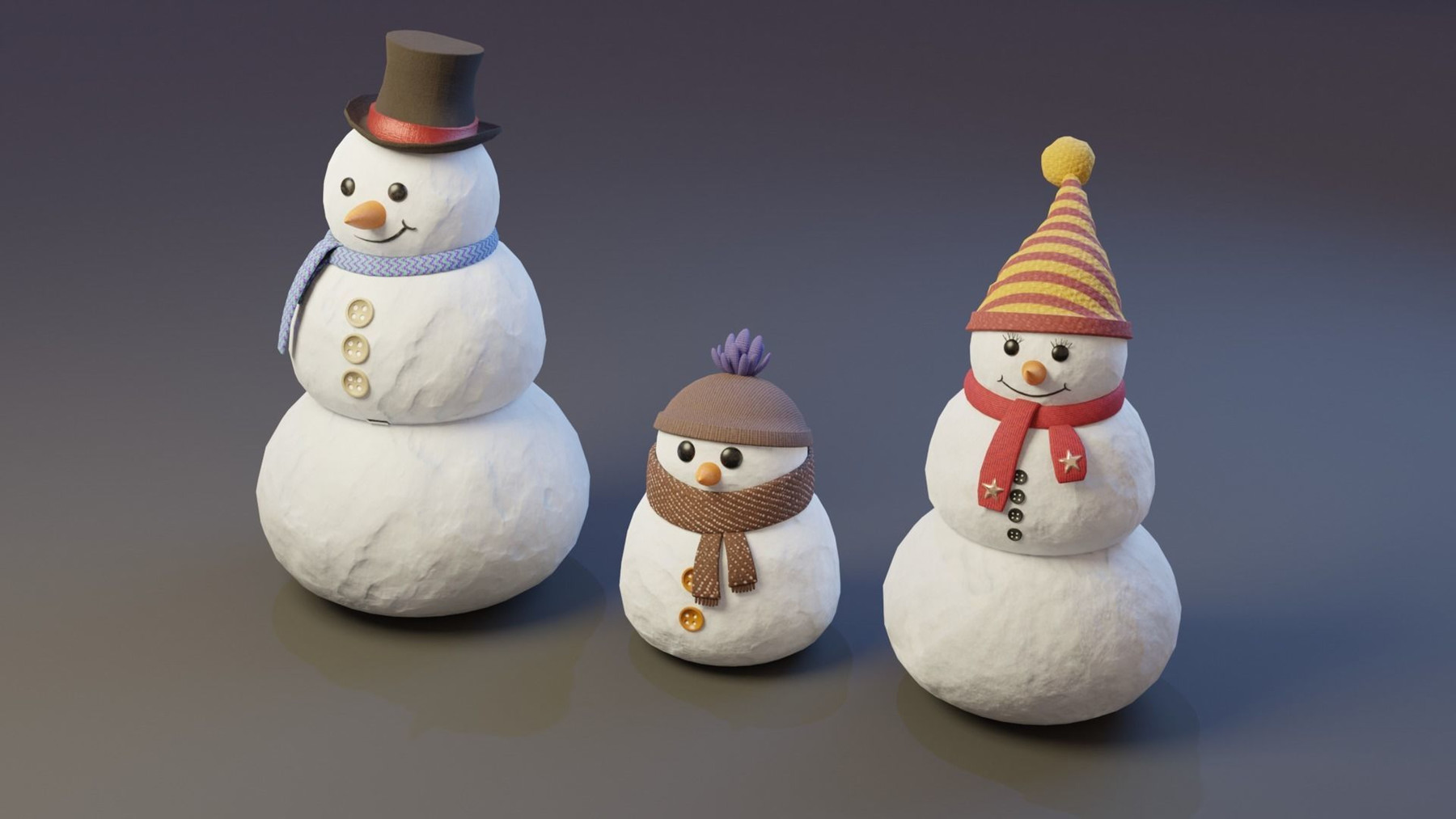 ArtStation Snowman 3D Model Game Assets   File 