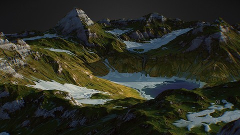Arkhyz Mountains - World Machine 3D model