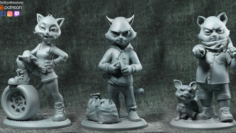 The Gang STL [3D PRINT READY]