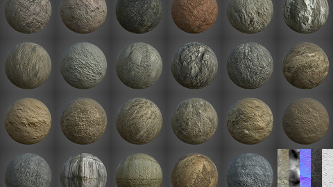 23 Rough Concrete Surfaces PBR Volume 3
