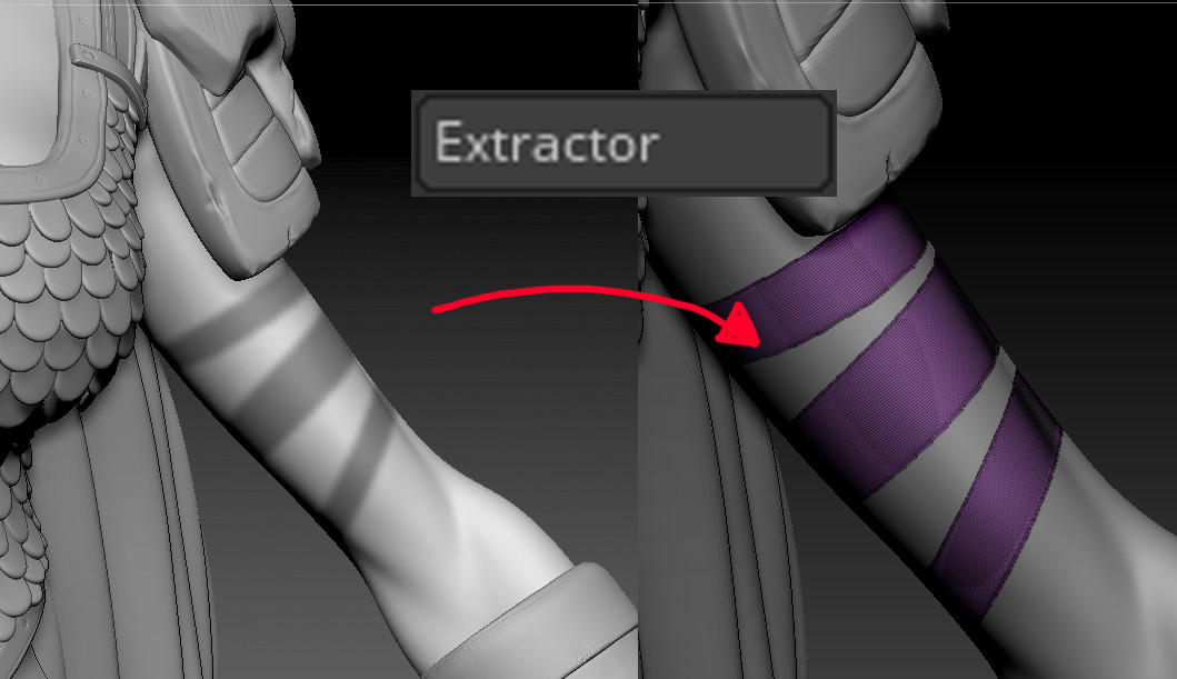 zbrush extract from mask