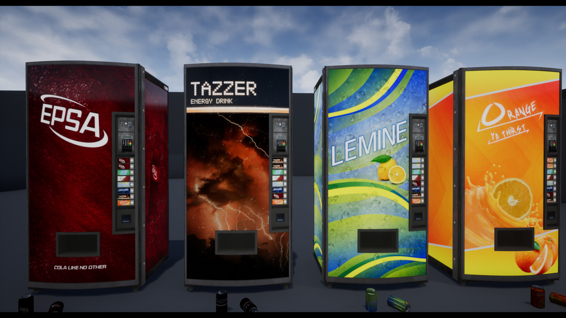 ArtStation - Soda Can + Vending Machine Pack | Game Assets