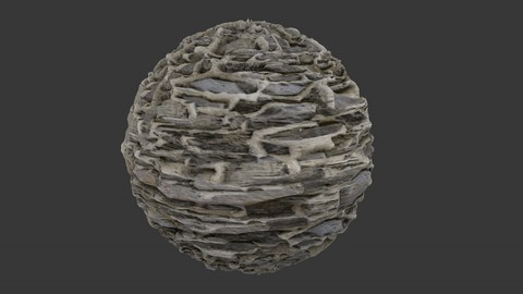 SEAMLESS RUBBLE ROCK WALL TEXTURE 1
