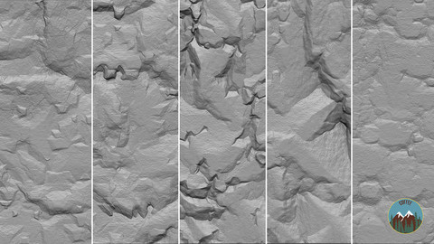 10 Cliffs Alphas (4k, 16 bit)