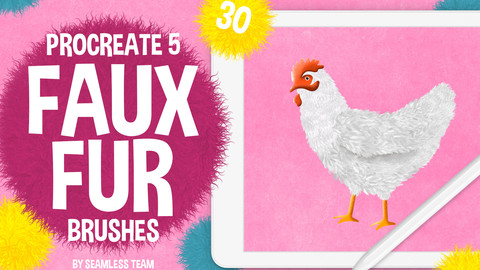 30 FAUX FUR BRUSHES FOR PROCREATE 5