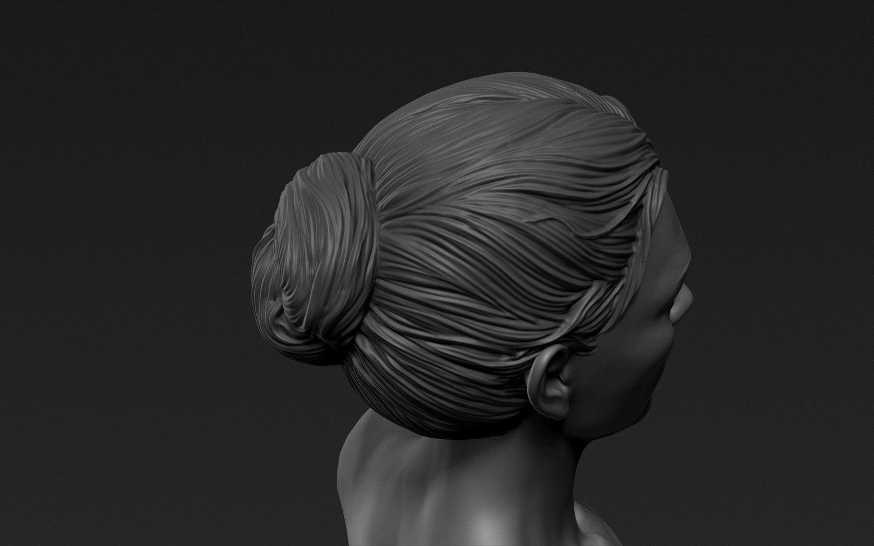 hair with zbrush