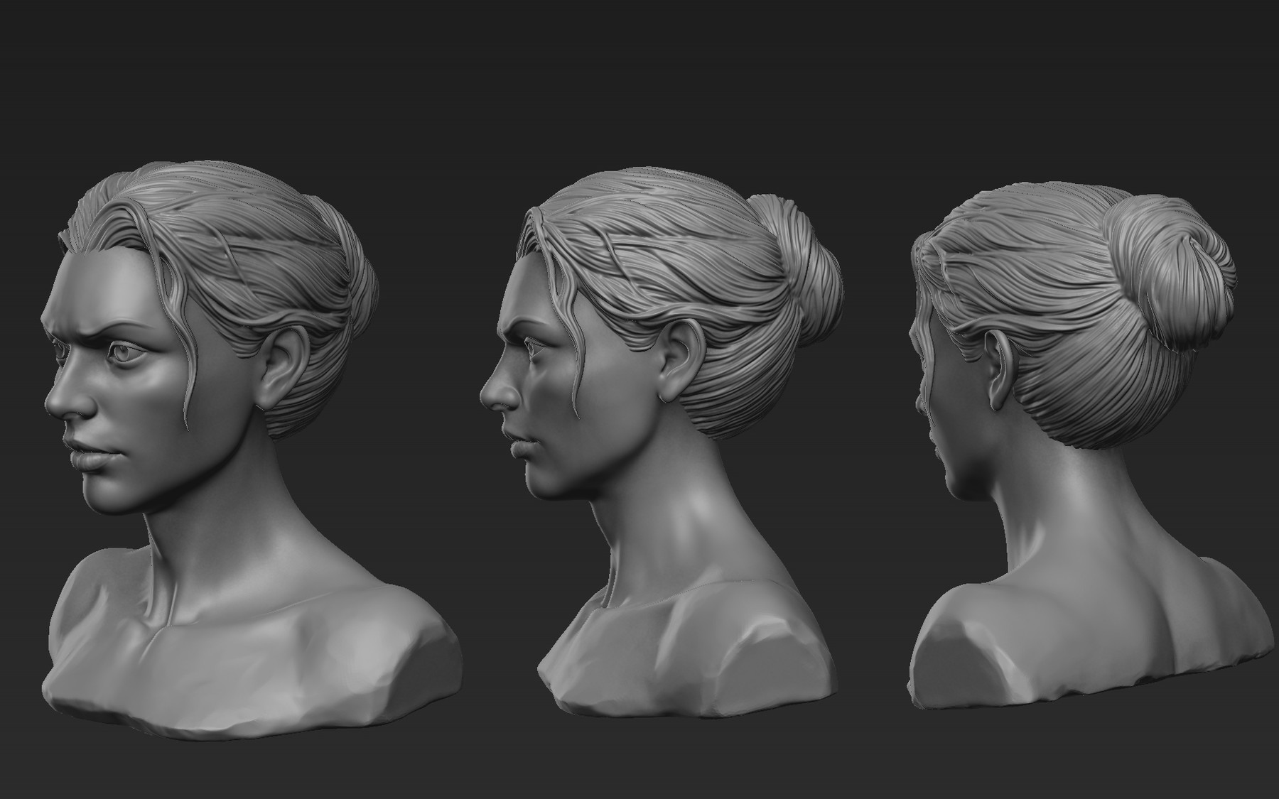 painting hair in zbrush