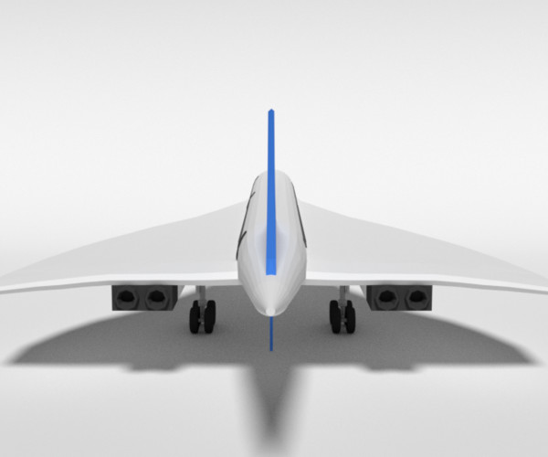 ArtStation - Low Poly Cartoon Concorde Airplane | Resources