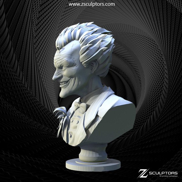 Diego Cruz Joker Bust STL for 3d print