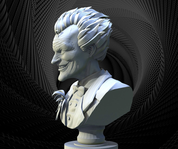 ArtStation Joker Bust STL for 3d print Resources