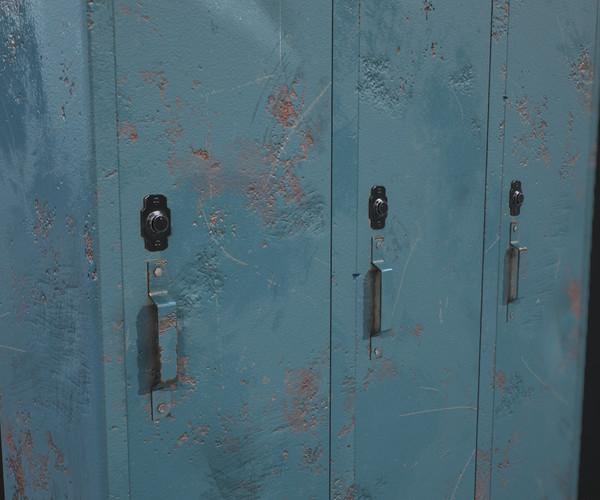 ArtStation - Lockers Rusty - Pack | Game Assets