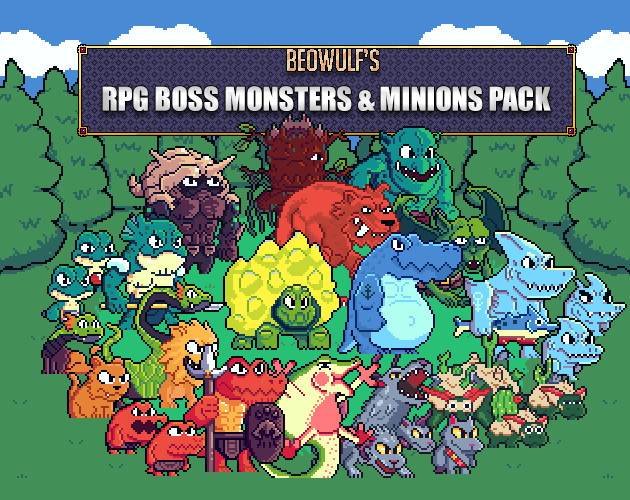 Artstation Rpg Monsters Minions Huge Pack Update 2 0 Game Assets
