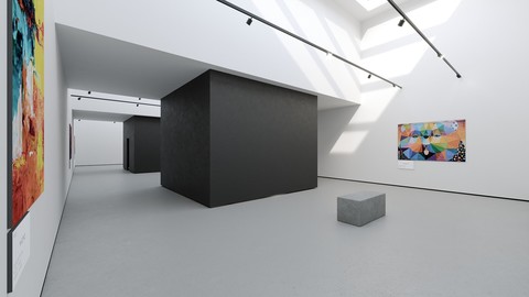 VR Ready Art Gallery 2020 4k Corona Max Scene