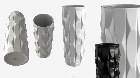 Low-poly PBR Decoration Vase - 008