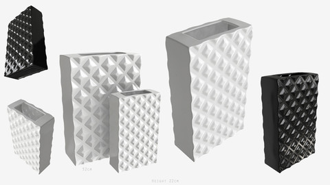 Low-poly PBR Decoration Vase - 014