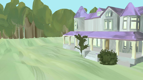 Painted Mansion Environment Exterior