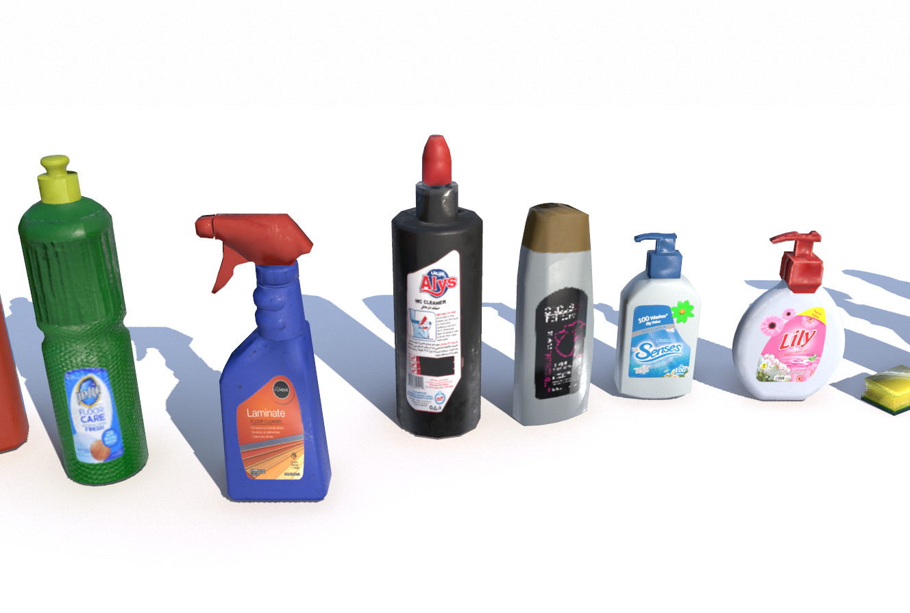 ArtStation - Cleaning Products | Game Assets