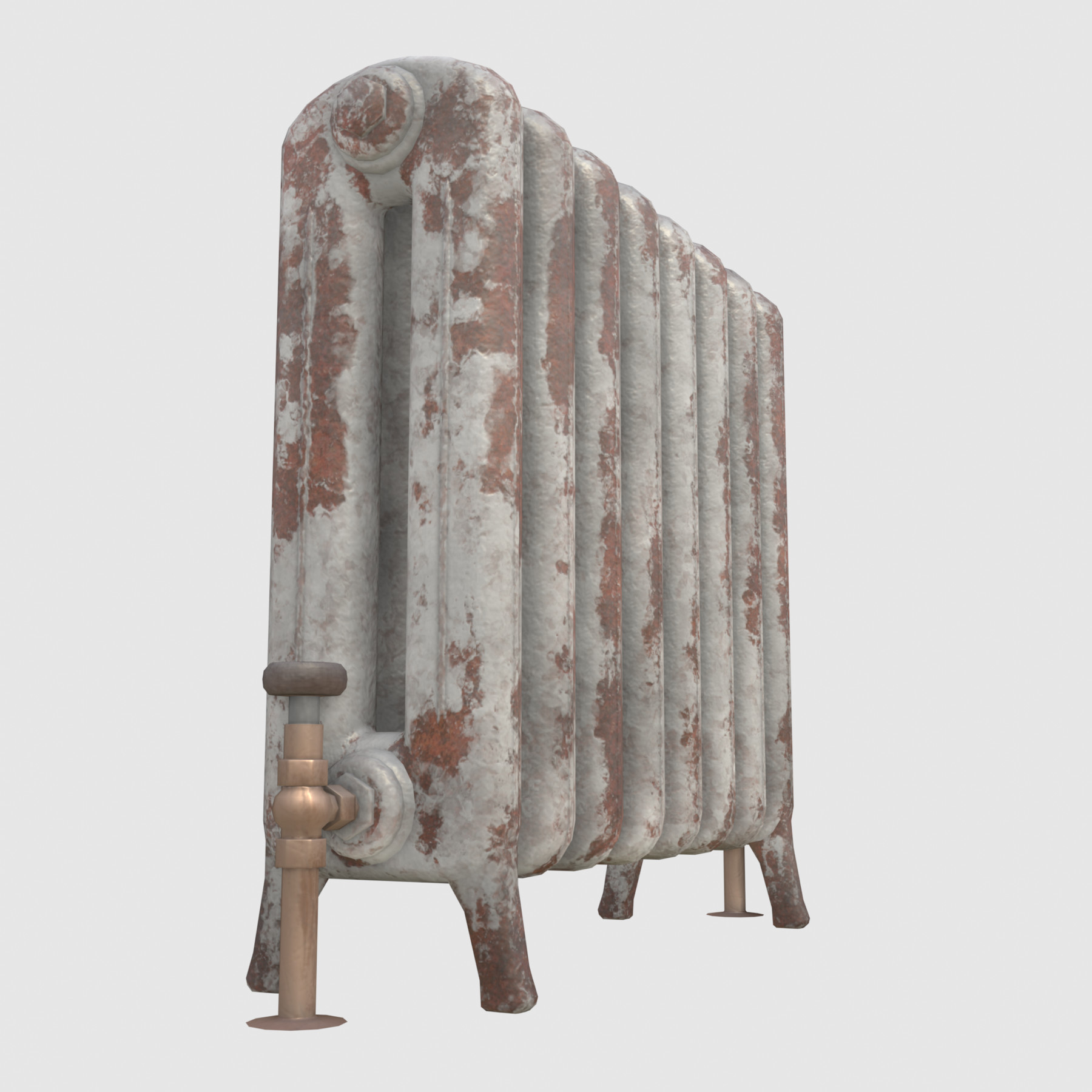 ArtStation Vintage Rusty Radiator Game Assets