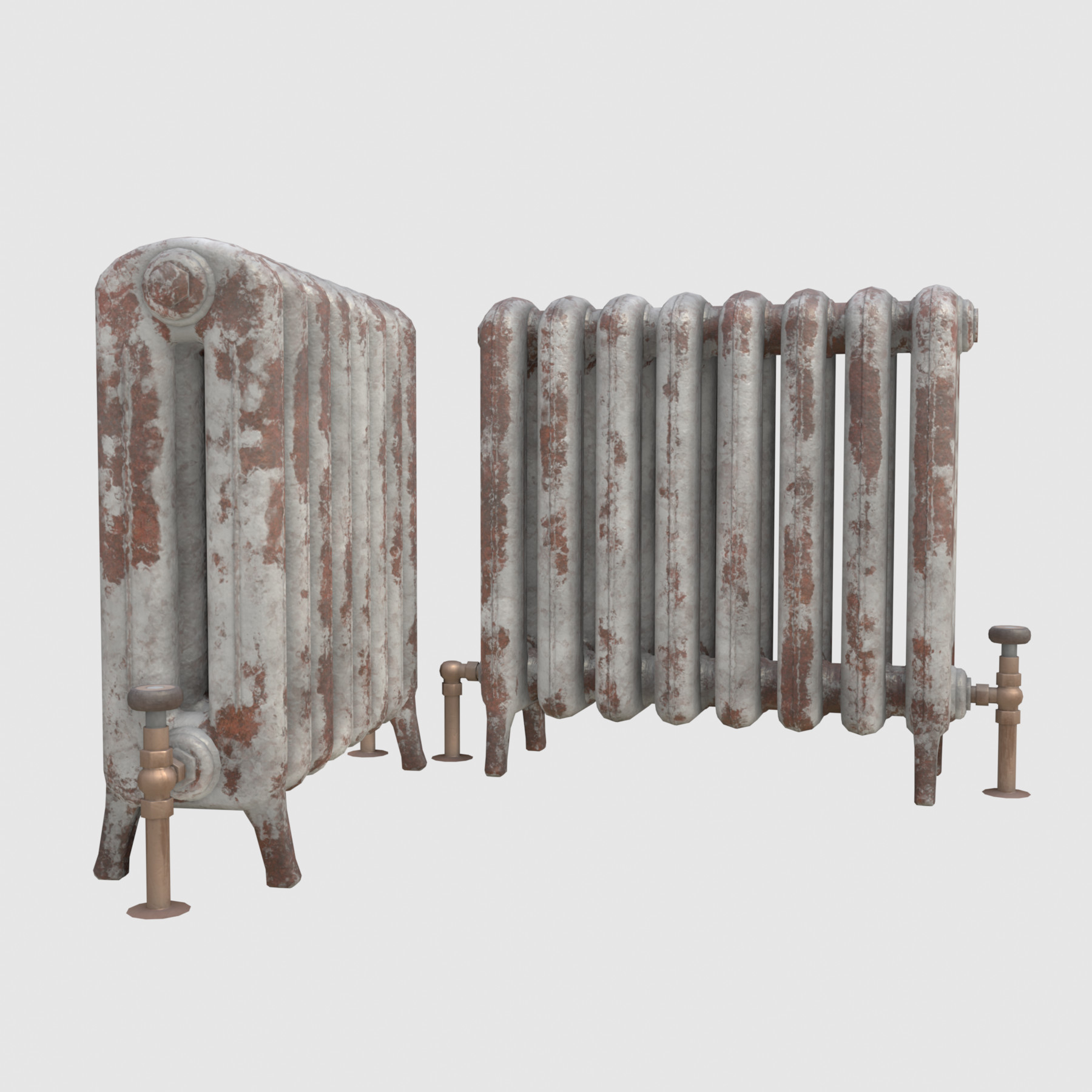 ArtStation Vintage Rusty Radiator Game Assets