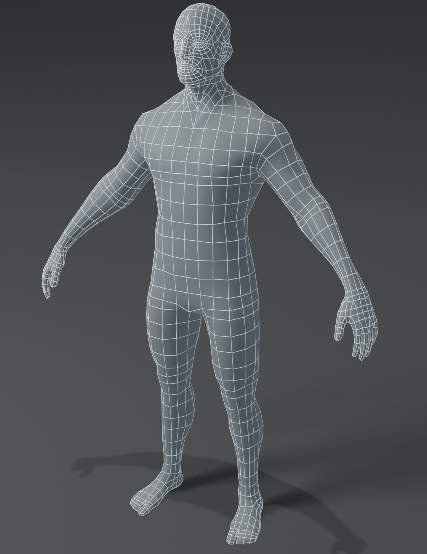 ArtStation - Male Body Base Mesh 3D Model