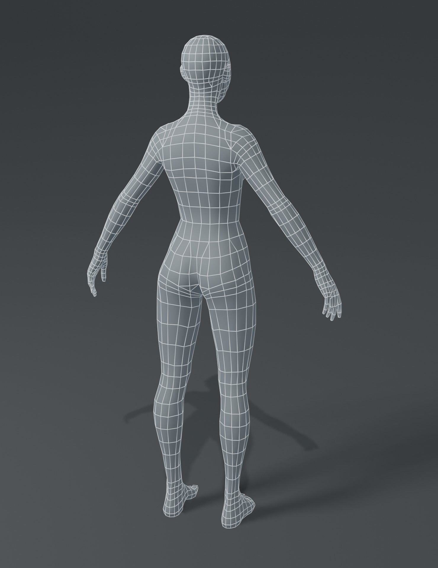 ArtStation - Female Body Base Mesh 3D Model | Game Assets