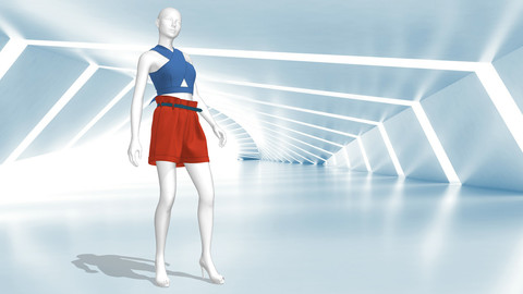 Marvelous design set of top and shorts