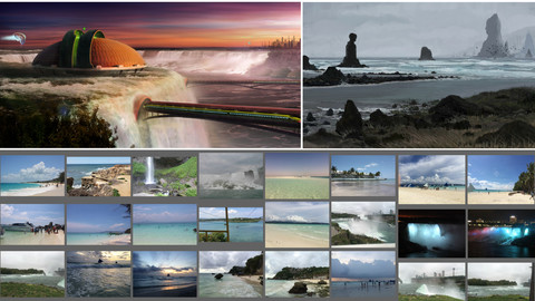 Exotic Waterfalls & Beaches Photo Pack